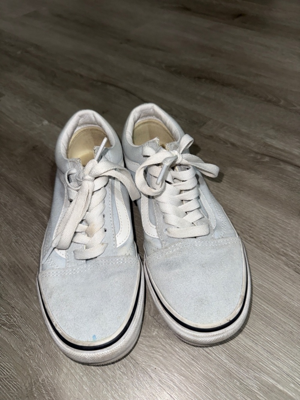 Vans Light blue and White Old Skool Sneakers